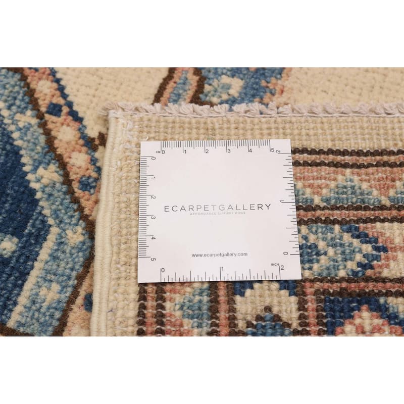 ECARPETGALLERY Hand-knotted Finest Ghazni Cream Wool Rug - 6'6 x 9'8