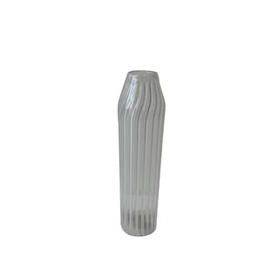 Glass Tabletop Bottle Vase - 8" - Clear