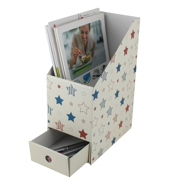 Shop Paper Star Pattern Diy Foldable Drawer Book Sundries