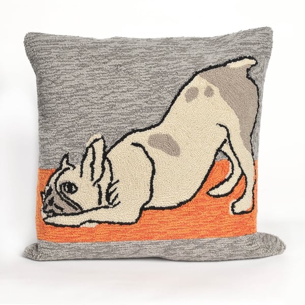 Yoga Dogs Decorative Pillow, Clearance