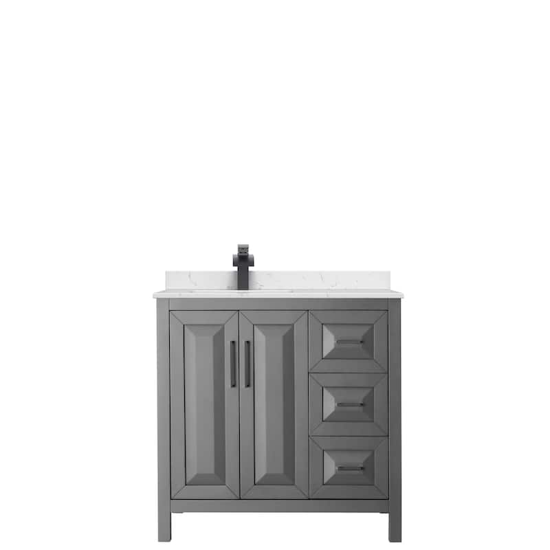 Daria 36-inch Single Vanity, Cultured Marble Top