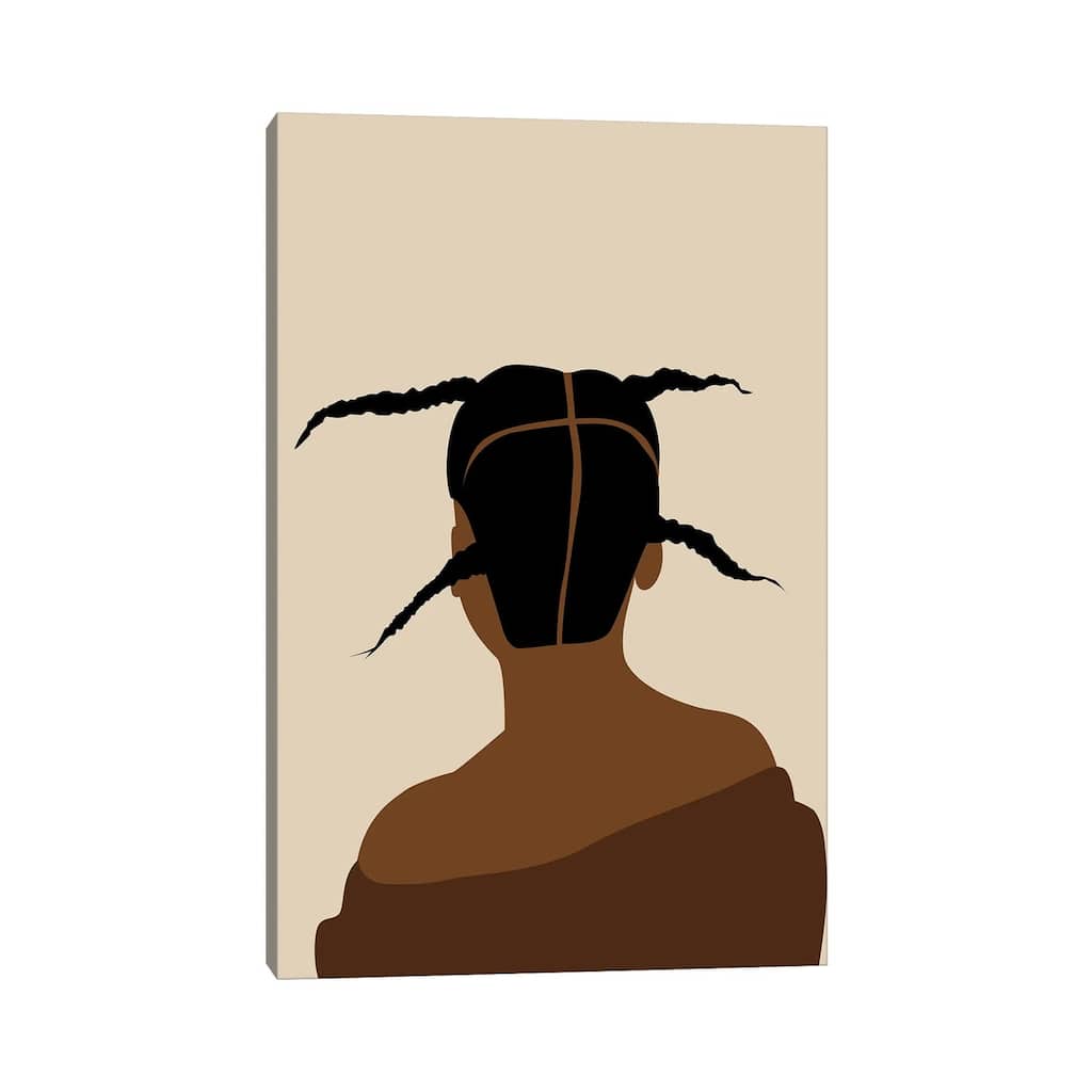 iCanvas "African Hairstyle" by Tysee Ciage Canvas Print