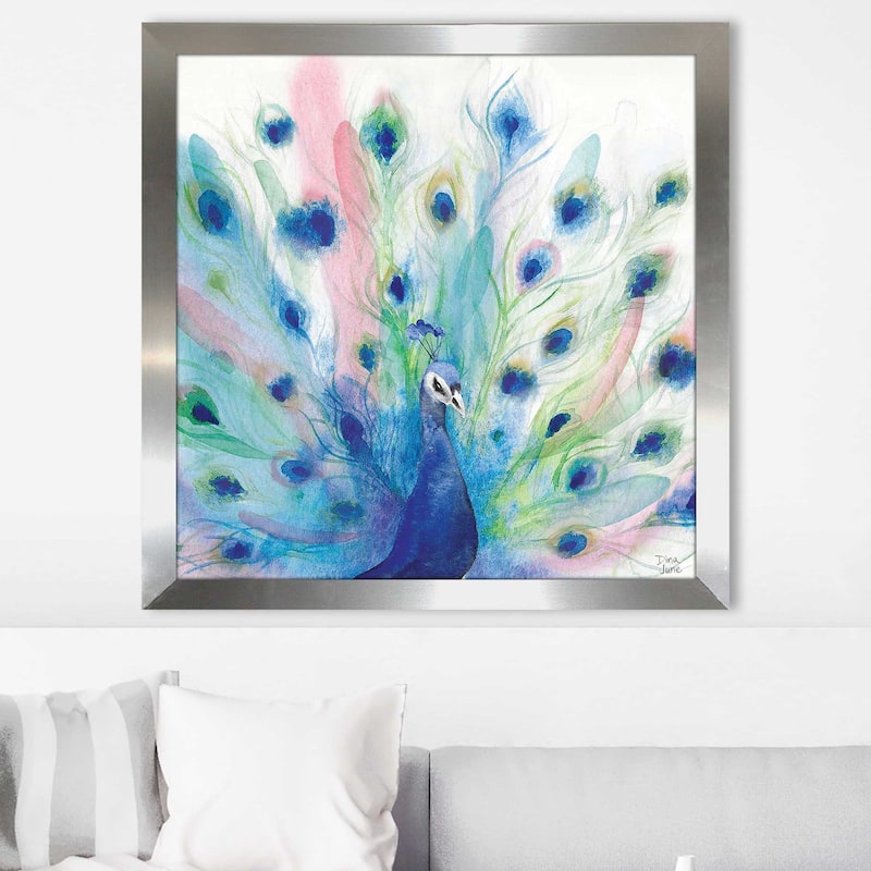 "Peacock Glory IV" by Dina June Print on Acrylic.