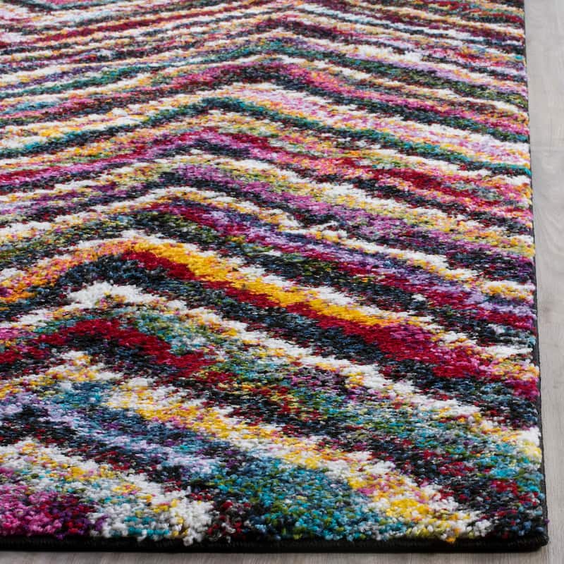 SAFAVIEH Fiesta Shag Andolina Abstract Rug