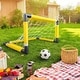 preview thumbnail 10 of 11, Set of 2 Soccer Set Game Outdoor Toys for Backyard Fun Summer Play