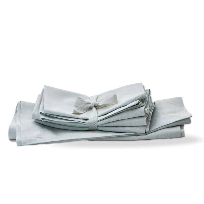 Light Blue Cotton Slub Table Runner - Everyday Use, Machine Washable, 72" L x 14.5" W, Perfect for Dining Decor