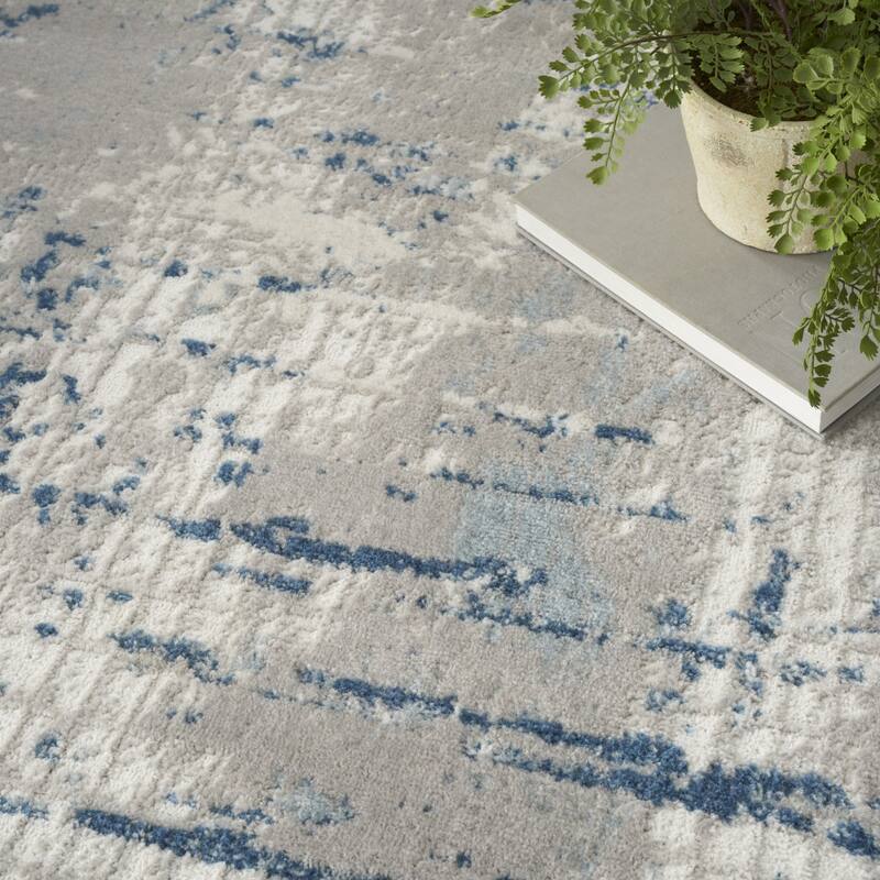 Mebe Power Loomed Abstract Modern Durable Area Rug By HomeRoots - 60' X '36' X '0.32