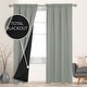 preview thumbnail 39 of 117, Deconovo 100% Full Blackout Double-Layer Rod Pocket Curtains (2 Panels) W52 x L84 - Light Grey