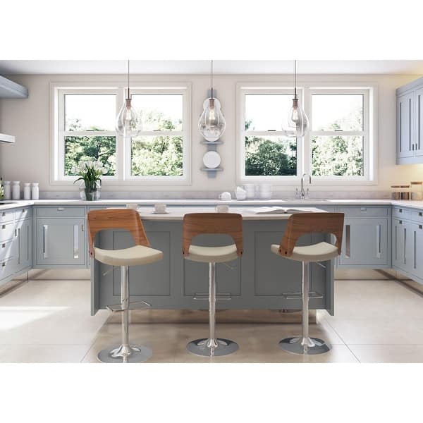 Carson Carrington Paula Midcentury Modern Swivel Adjustable Bar Stool On Sale Bed Bath