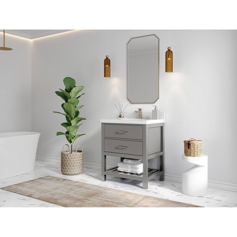 Willow Collections 30 in. W x 22 in. D Parker Single Sink Bathroom Vanity with Countertop