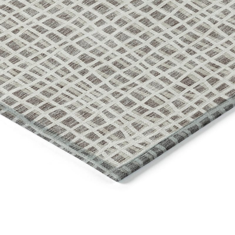 Machine Washable Indoor/ Outdoor Chantille Abstract Modern Rug