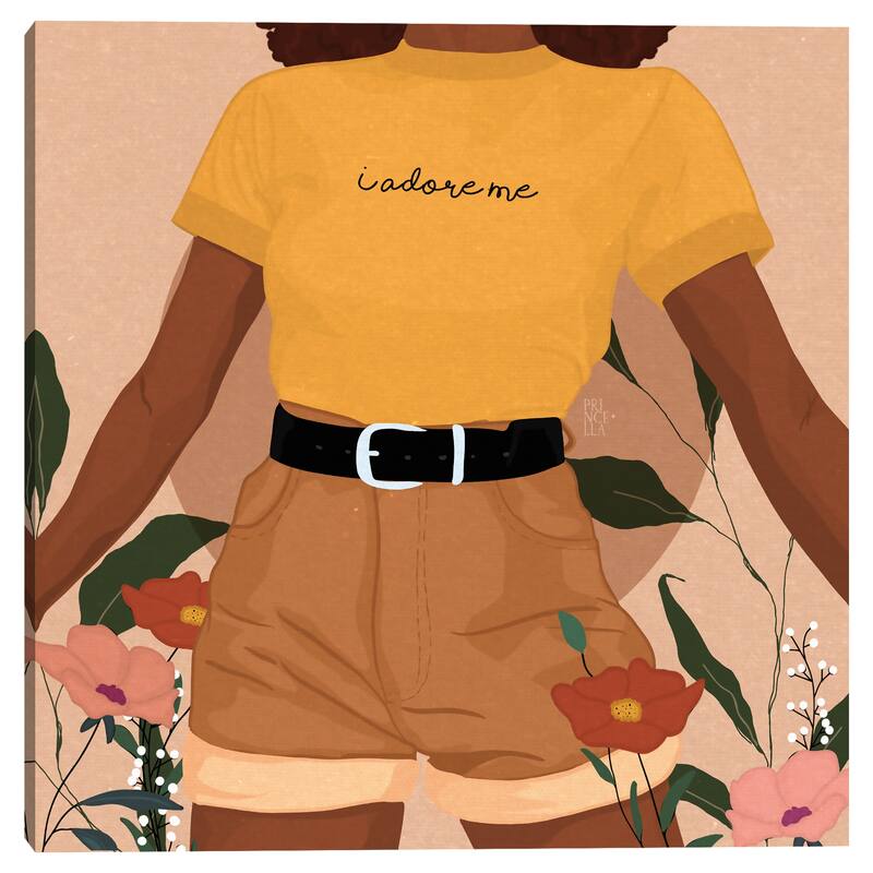 I Adore Me by Princella Canvas Art Print