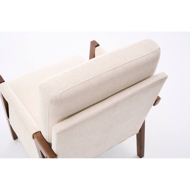 Mid-Century Modern Accent Chairs ,Modern Accent Chair,Chair with Soft Waist Cushion,Ergonomic Lounge Chairs