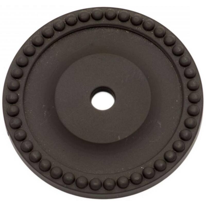 RK International BP 7822 Beaded 1-5/8" Round Single Hole Solid Metal - Oil Rubbed Bronze