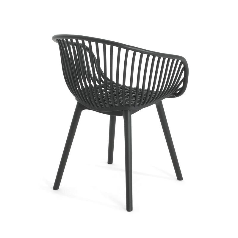 Santa Indoor/Outdoor Polypropelene Plastic Accent Chair (Set of 2) by Christopher Knight Home