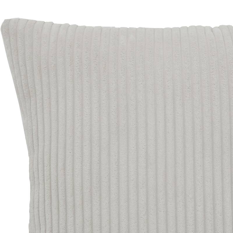 Set of 2 Modern Square Corduroy Accent Throw Pillow