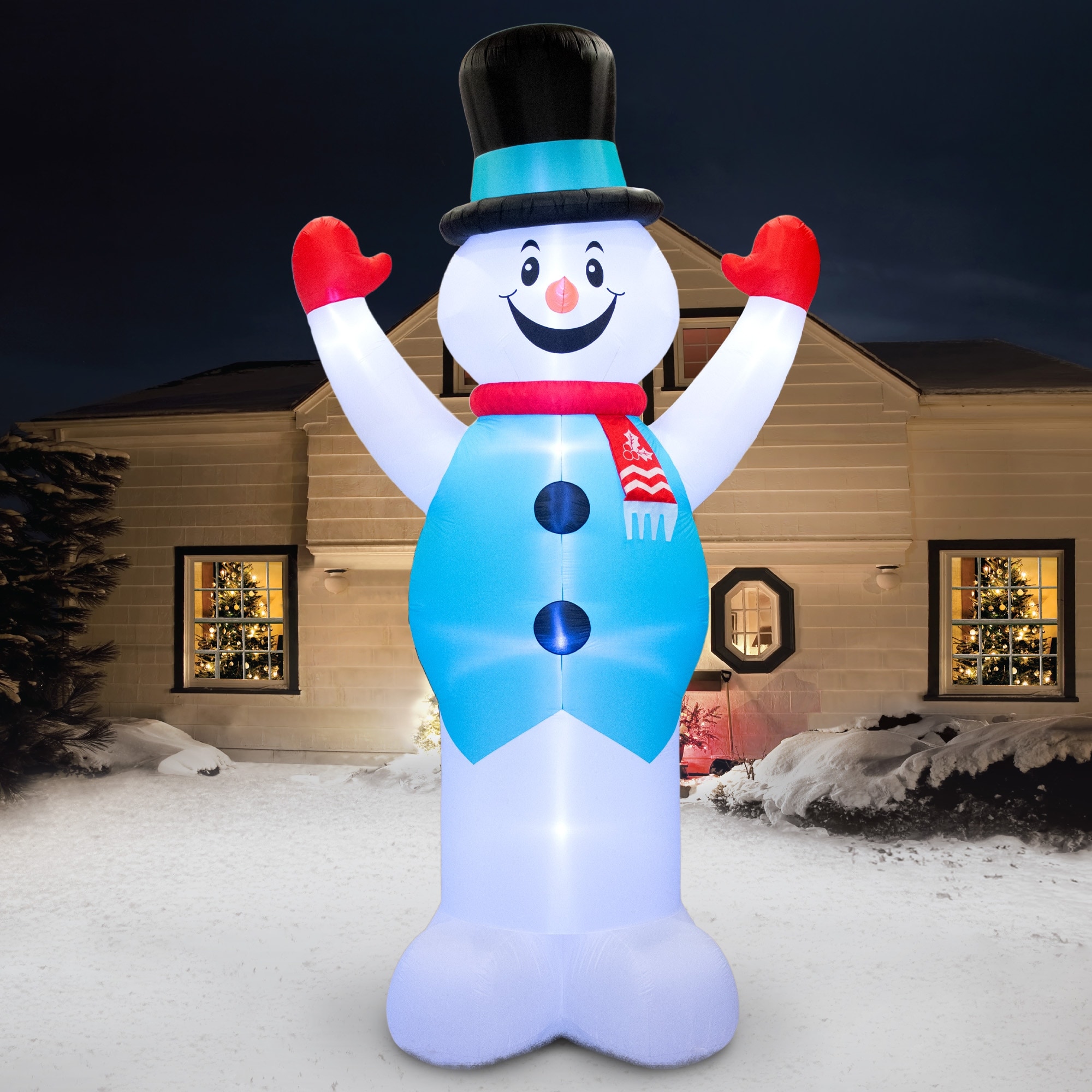 Occasions Airflowz Inflatable Colossal Snowman, Tallcolored