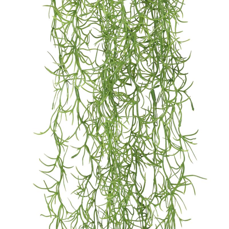 Set of 2 Artificial Spanish Moss Hanging Air Plant Greenery Foliage Bush 32in - 32" L x 8" W x 2" DP
