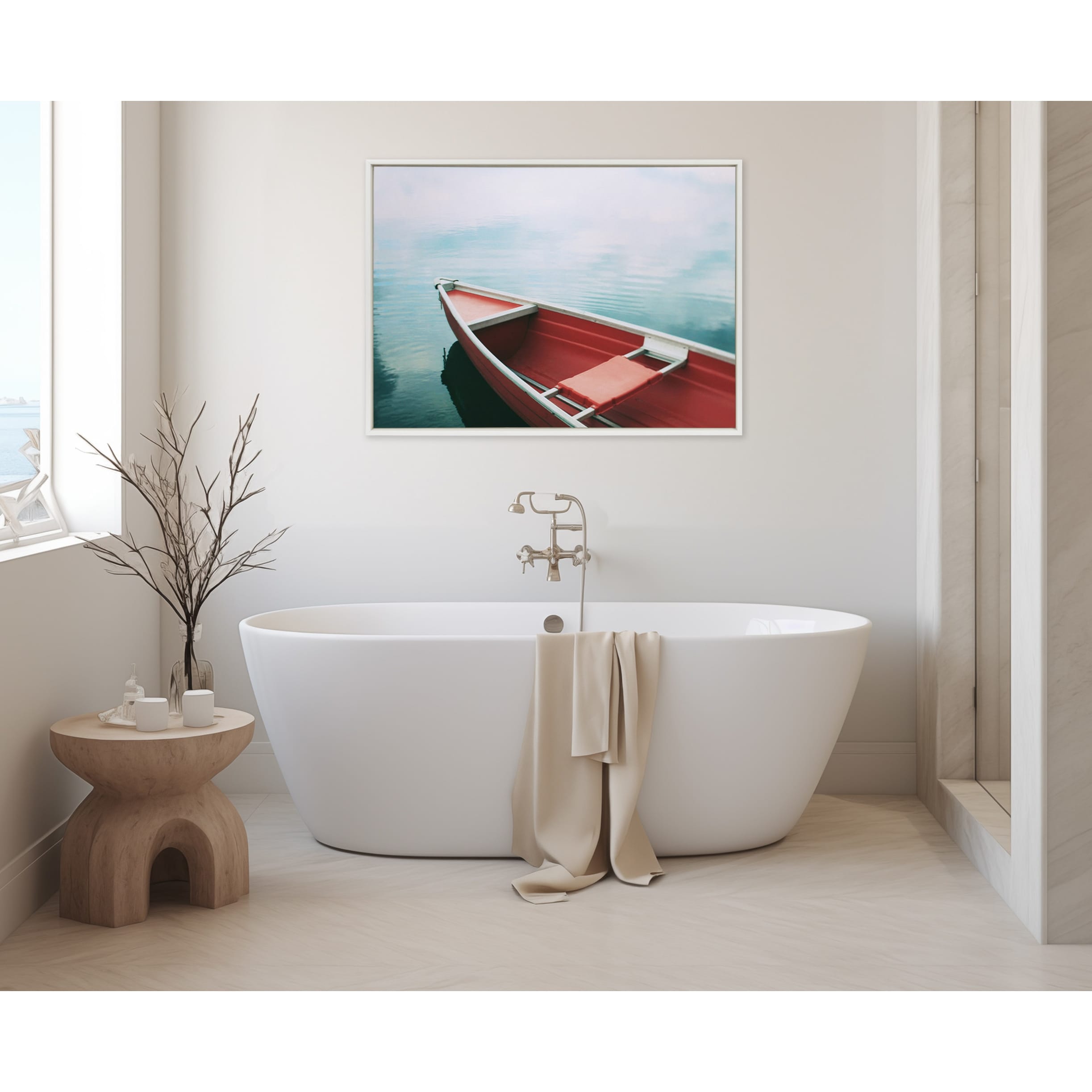Kate and Laurel Sylvie Floating in the Sky Framed Canvas by Alicia Bock