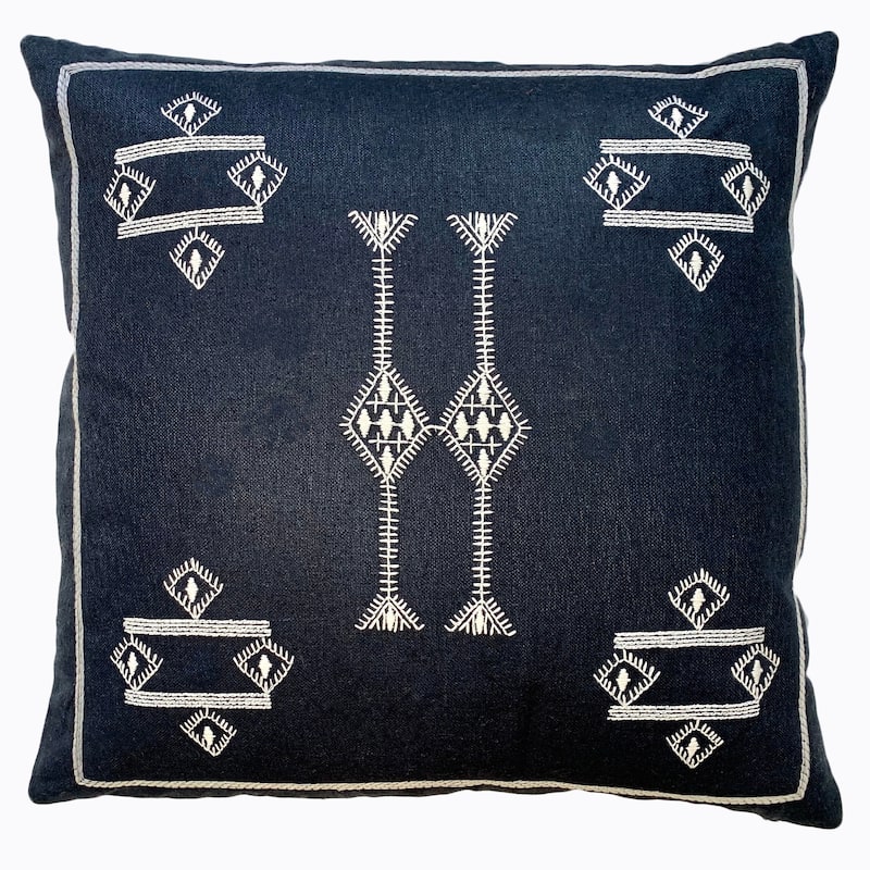 Jiti Indoor Cactus Bohemian Modern Colorful Embroidered Matka Silk Accent Square Throw Pillows Cushions for Sofa Chair 20 x 20