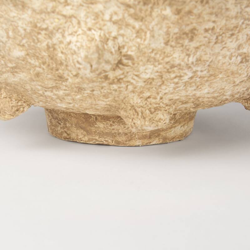 Sonam Beige Paper Mache Spiked Bowls (Set of 2)