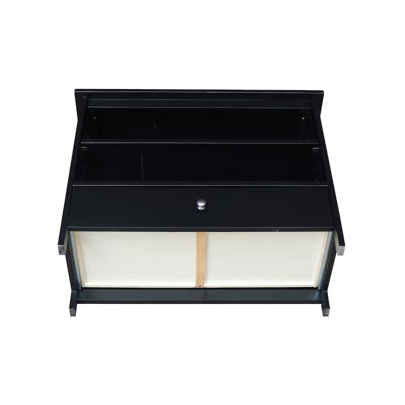Solid Hardwood Mission Corner TV Stand