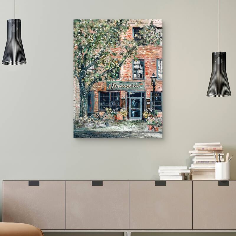 Brasserie by Studio Arts Canvas Art Print