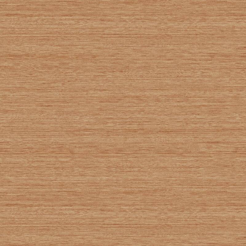 Seabrook Designs Shantung Silk Embossed Vinyl Unpasted Wallpaper - 27 in. W x 27 ft. L - Persimmon