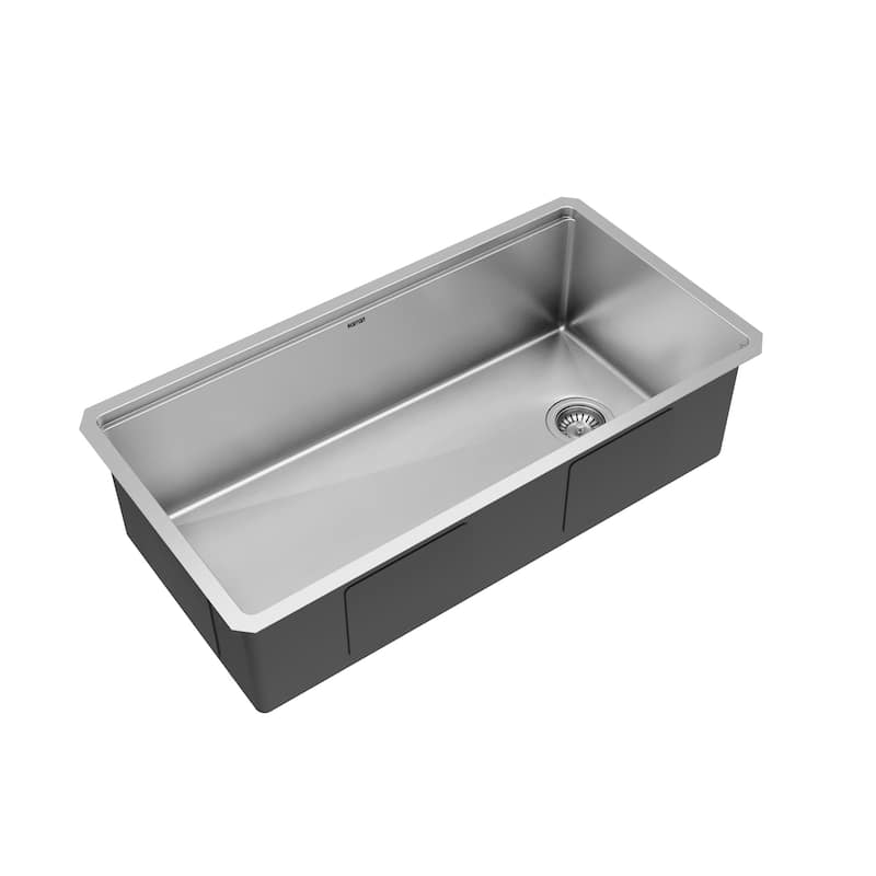 Karran Elite WS-38-PK1 Undermount 36" Single Bowl Stainless Steel Workstation Kitchen Sink