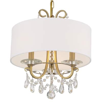 Othello 3 Light Vibrant Gold Chandelier - 15'' W x 15'' H