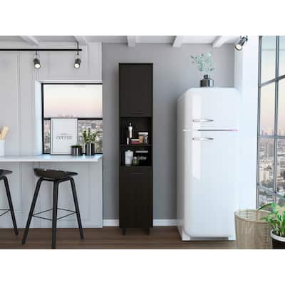 Hobart Pantry, Three Interior Shelves, Two Shelves, Two Cabinets