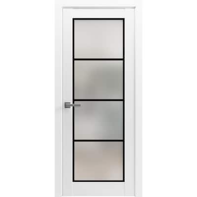 Solid French Door 18 x 80 Planum 2132 White Silk| Bathroom