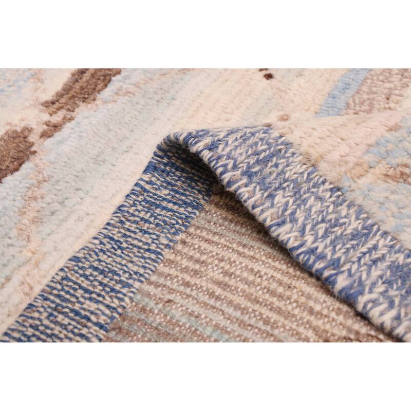 ECARPETGALLERY Hand-knotted Pak Finest Marrakesh Ivory Wool Rug - 8'1 x 9'8