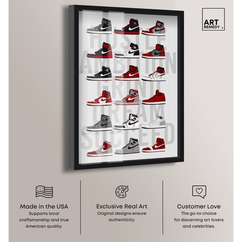 Ambition Grind Sneakers Shadowbox by Art Remedy