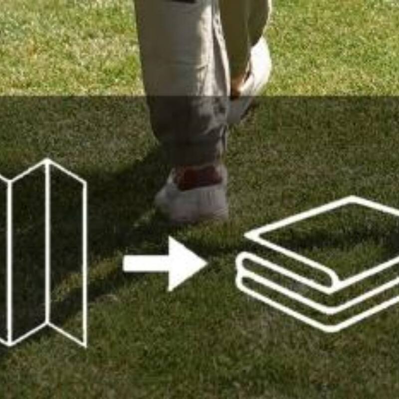 Reversible Outdoor Rug Boho Pattern, UV-Protected Foldable Polypropylene Mat with Carry Bag