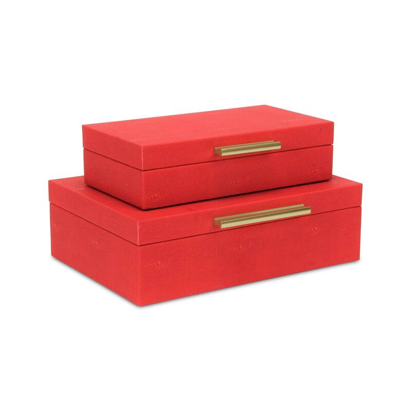 Lusan Black Vinyl Decorative Box Set