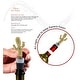 preview thumbnail 3 of 7, Cheers Gold Cactus Metal Wine Stopper - Elegant Vacuum Seal Reusable - 5 inches