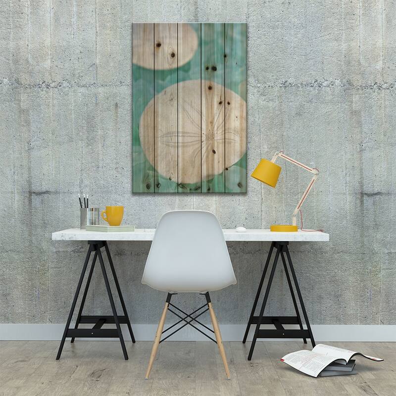 Seaglass 3 Print On Wood by Alan Blaustein - Multi-Color