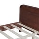 preview thumbnail 103 of 103, Rustic Pine Wood Bed Frame Low-Profile Platform Bed with Panel Headboard Solid Wood Slat Support and Extra Wide Thickened Legs