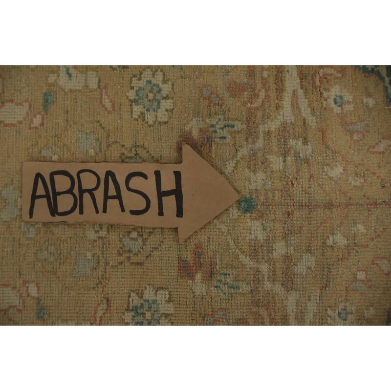 Hand Knotted Oriental 100% Wool Carpet Traditional All-Over Brown Ziegler Area Rug - 3' 7'' X 2' 0''