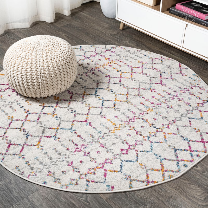 JONATHAN Y Modern HYPE Boho Vintage Diamond Area Rug