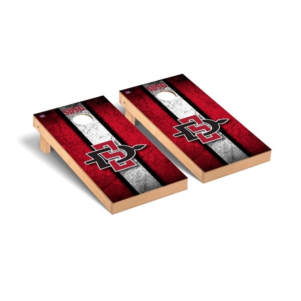 slide 2 of 5, San Diego State University SDSU Aztecs Vintage Cornhole Board Set