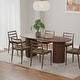 preview thumbnail 13 of 22, 79" Oval Solid Wood Dining Table Duble Pedestal Seats 6