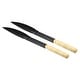 preview thumbnail 1 of 3, 2Pcs 17" Garden Trowel Leaf-Shaped Shovel Pointed Gardening Tools Black Yellow - Black, Yellow
