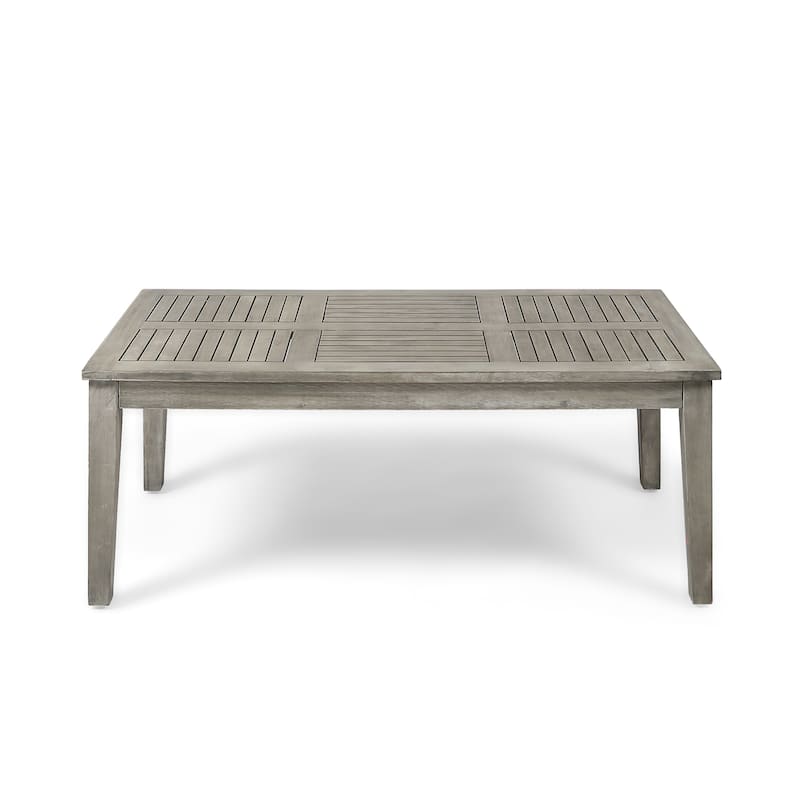 Hampton Acacia Wood Outdoor Coffee Table by Christopher Knight Home