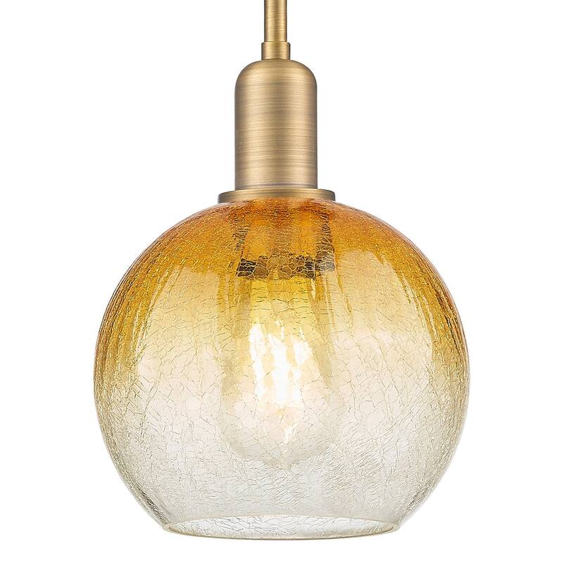 Innovations Lighting 716-1S-G483-8AM Brookhaven Globe 8" Wide Mini - Brushed Brass