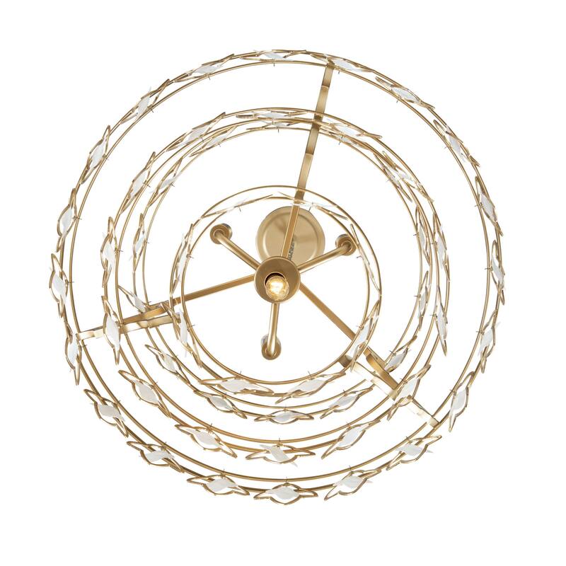 Varaluz Fleur 4-Light Chandelier - French Gold