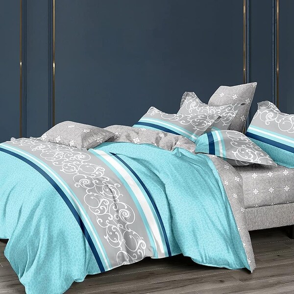 Shatex Textured Floral Bedding Comforter Set 3 Piece King Size Bed Bath Beyond 34997287
