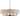 6-Lights Curved Wood Arms Ceiling Chandelier - 35.5" - Bronze Finish