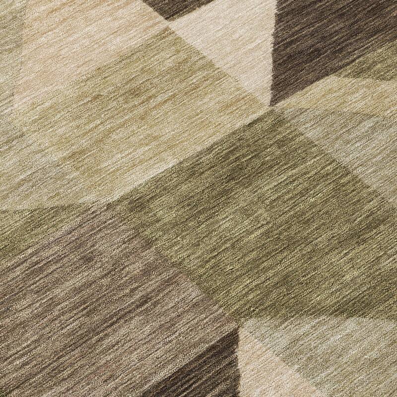 Machine Washable Indoor/ Outdoor Geo Rubi Chantille Rug